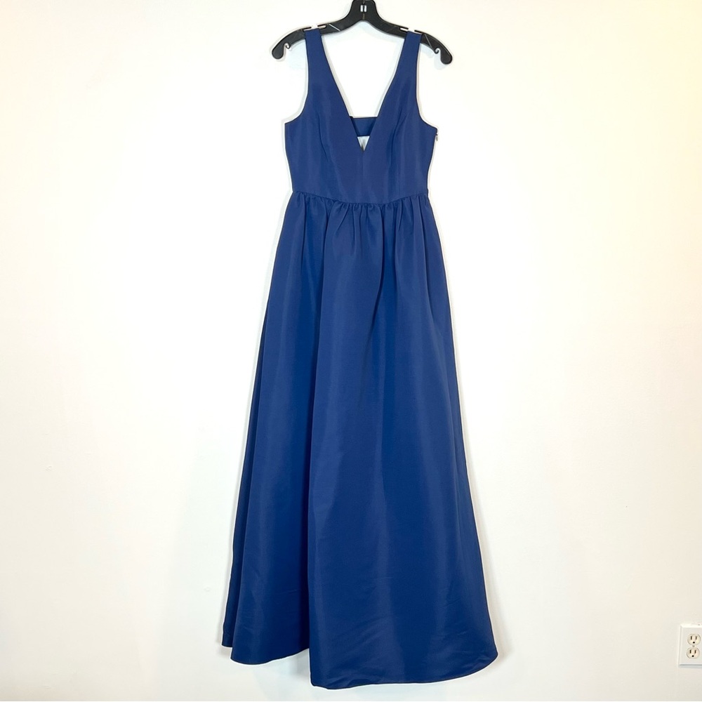 Sachin & Babi Womens Size 4 Katrina Blue Jeweled Bow Gown Long Maxi Dress‎ BHLDN - Picture 6 of 14